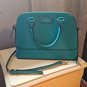 Kate Spade Tiffany Blue/ Teal Satchel Purse